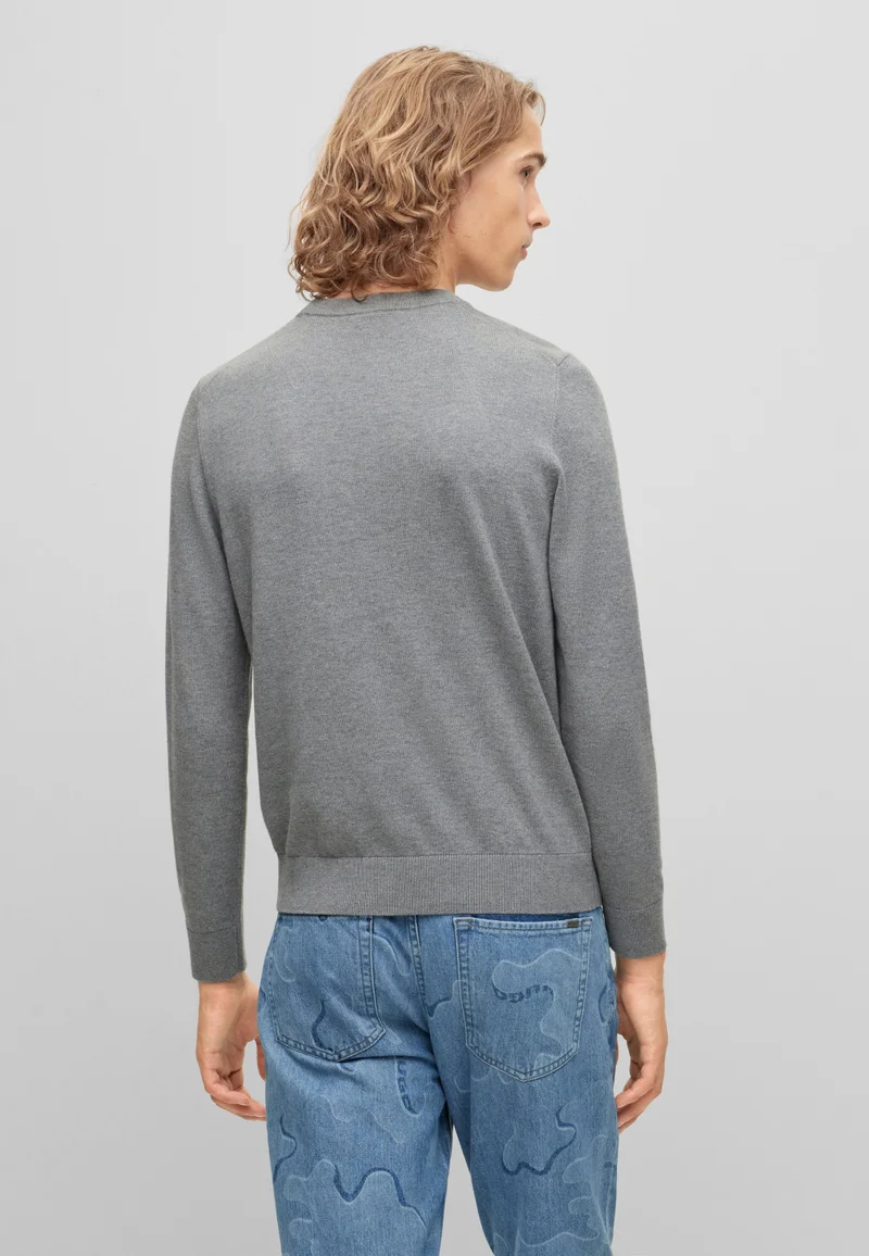 HUGO Regular-fit sweater in a cotton blend