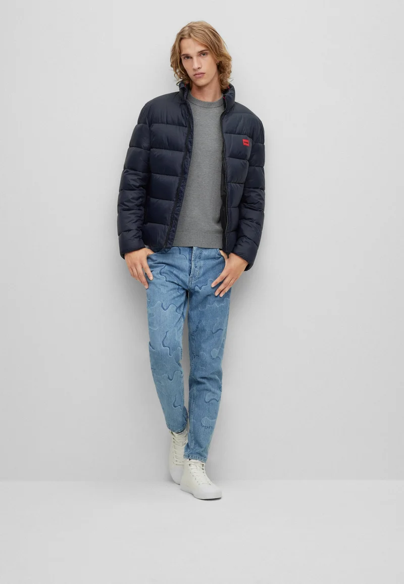HUGO Regular-fit sweater in a cotton blend