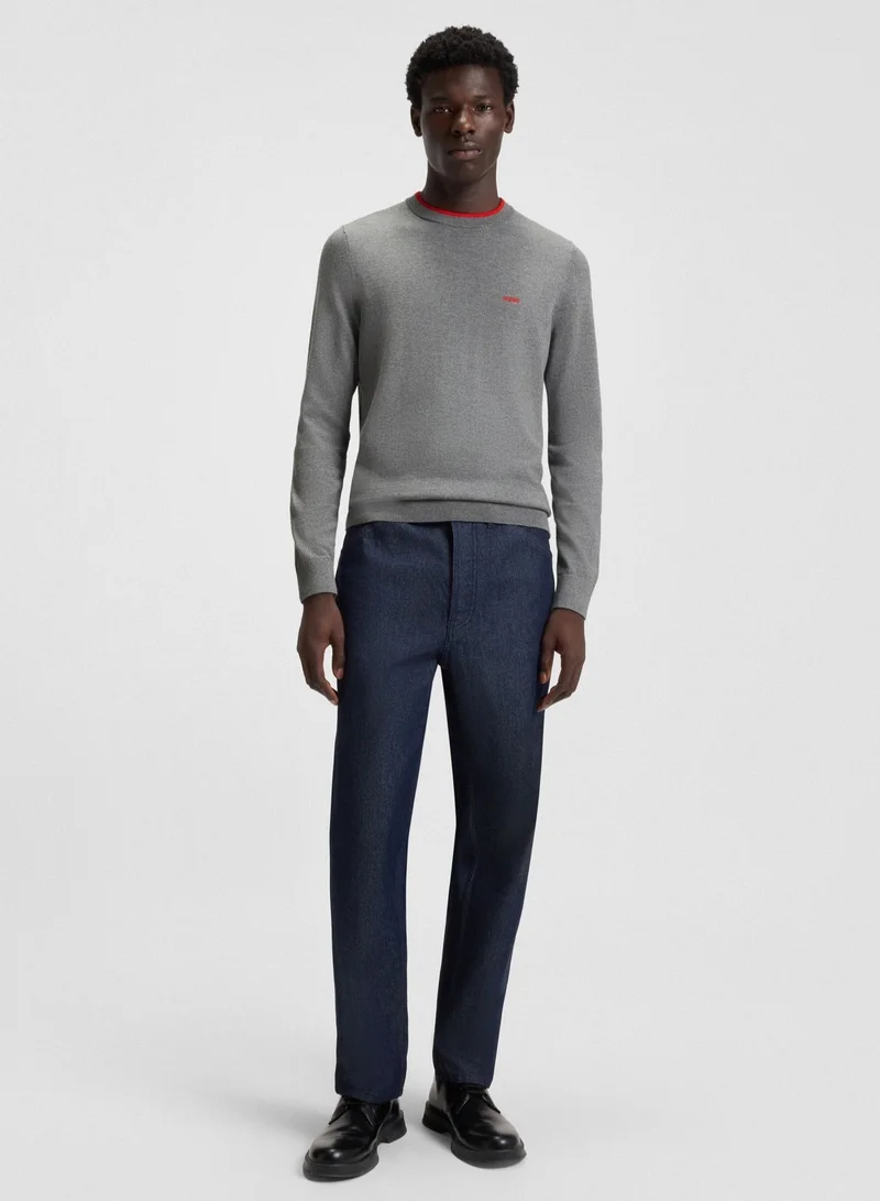 HUGO  Regular-fit sweater in a cotton blend for Men | Best Price UAE