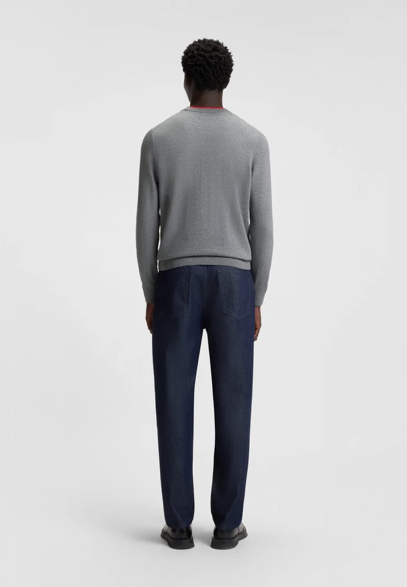 HUGO Charcoal Regular-fit sweater in a cotton blend for Men | Best Price UAE
