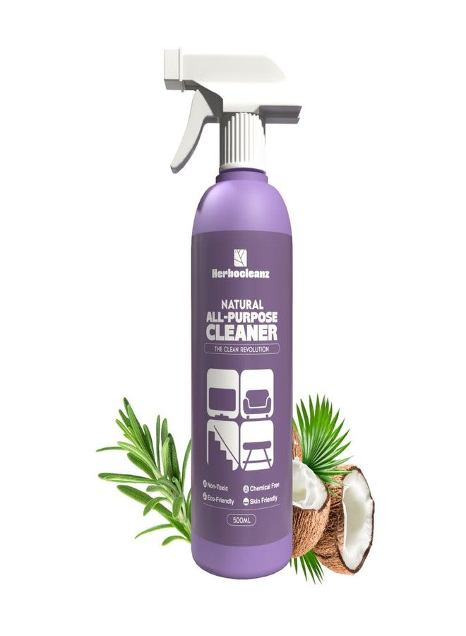 HERBOCLEANZ Natural All-Purpose Surface Floor, Tile, Marble Floor Cleaner, Office | Home - Deep Cleaning, Multi-Surface Safe, Non-Toxic, Kid & Pet-Friendly, 500 ML - Image 1