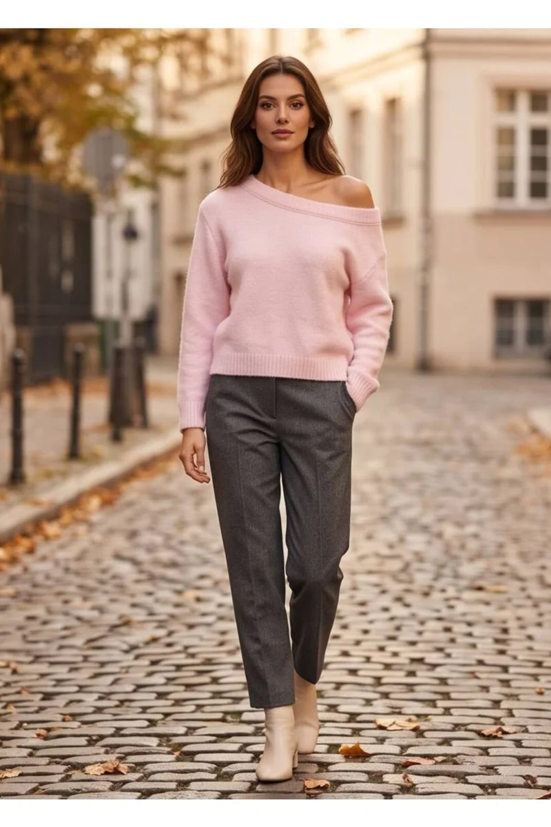 رايفان RYVAN Textured Knit Pullover Sweater