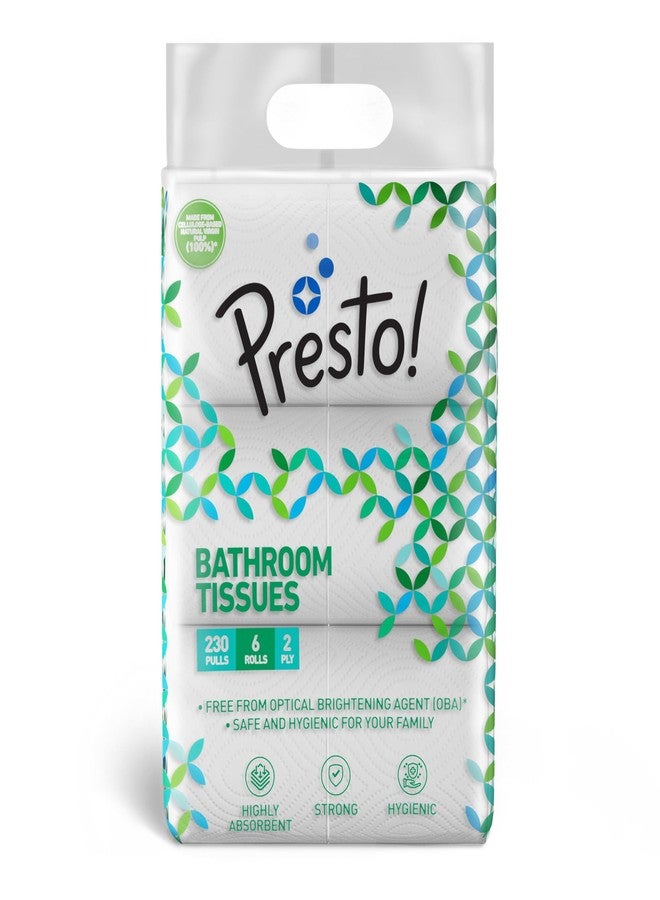 Presto! Amazon Brand - Presto! 2 Ply Toilet Tissue Paper | 2760 Pulls | 230 Pulls X 12 Packs | 100% Natural Virgin Cellulose Fiber - Image 2