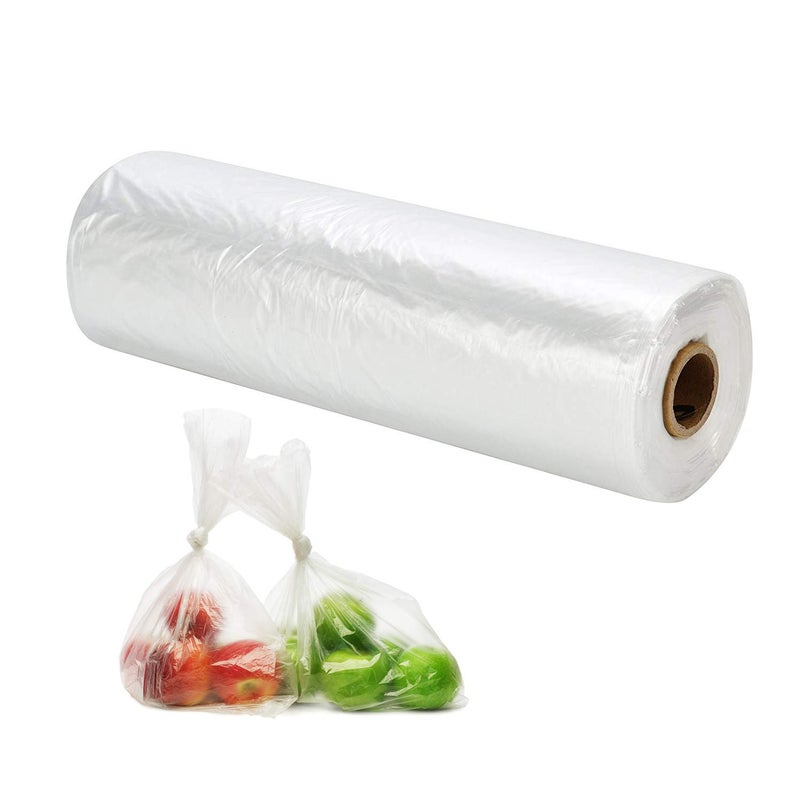 RBHK 16 X 20 Plastic Produce Bags on a Roll Food Storage Clear Bags Trash Bags One Roll 350 Bags - Image 1