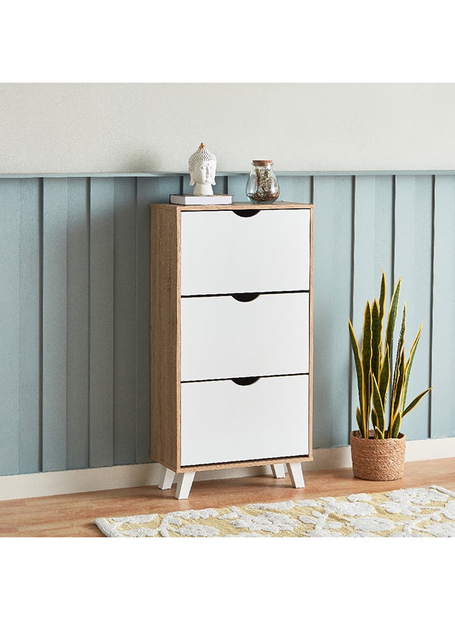 Home Box Alford Albany 18-Pair 3-Tier Shoe Cabinet 60 x 120 x 30 cm - Image 1