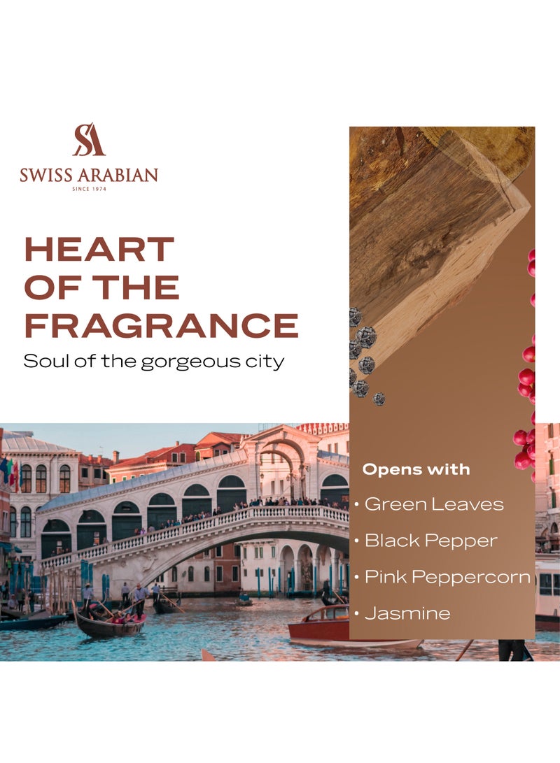 Passion of Venice Extrait de Parfum, 100ml, Premium Quality Perfume, Unisex Fragrance, Woody, Musky, Luxurious Blend Perfume for Women and Men