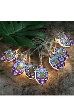 Generic String Lights For Eid Ramadan Decorations Mubarak Ramadan Moon Star Lantern Lamp,Curtain String Lights with 3m  20 Lighting Modes for Home Outdoor  Bedroom  Wedding  Garden Decorations  - Image 1