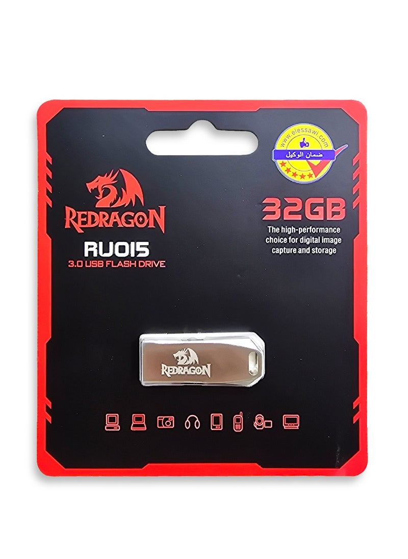 REDRAGON - Flash Drive RU015 3.0 USB DRIVE 32GB high performance for digital image and storage - Image 1