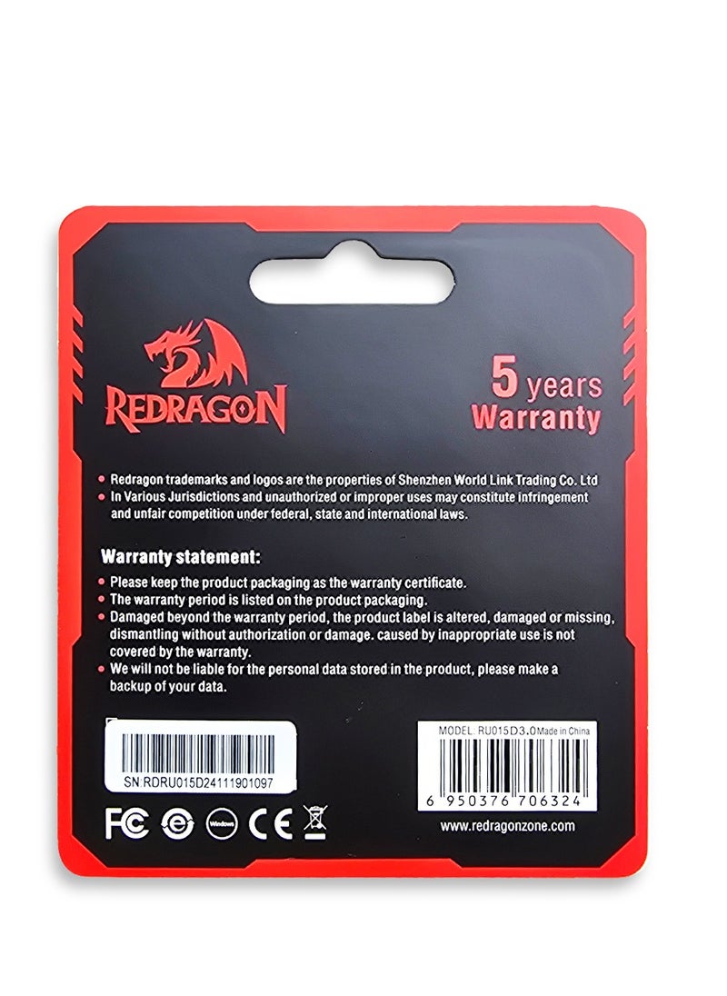 REDRAGON - Flash Drive RU015 3.0 USB DRIVE 32GB high performance for digital image and storage - Image 1