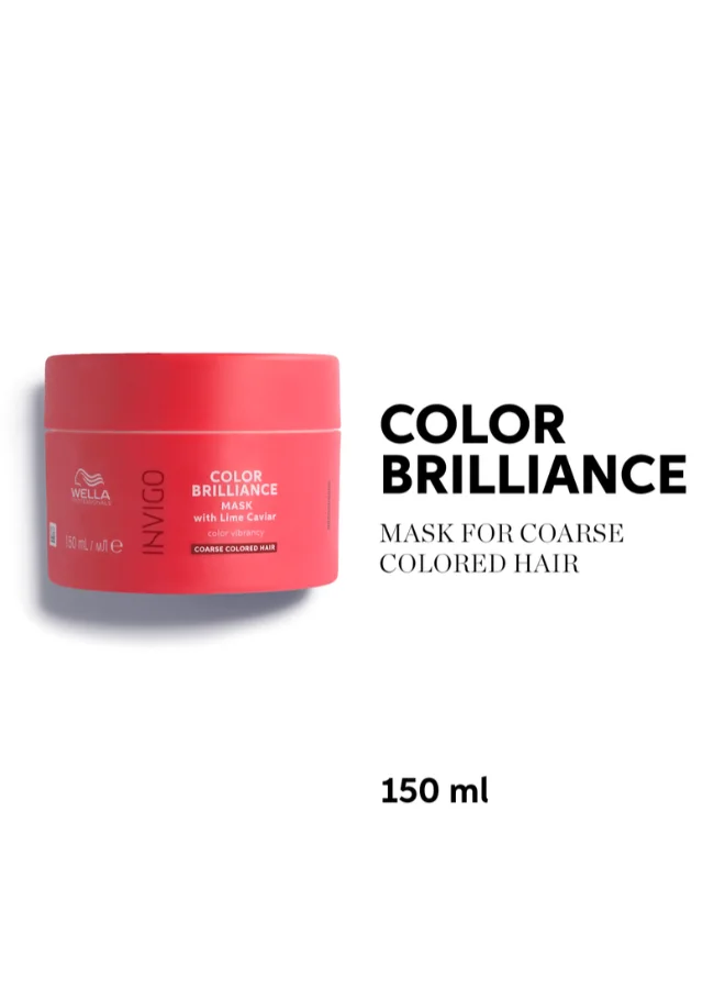 Wella Professionals Invigo Color Brilliance Vibrant Color Mask 150Ml - For Coarse Hair