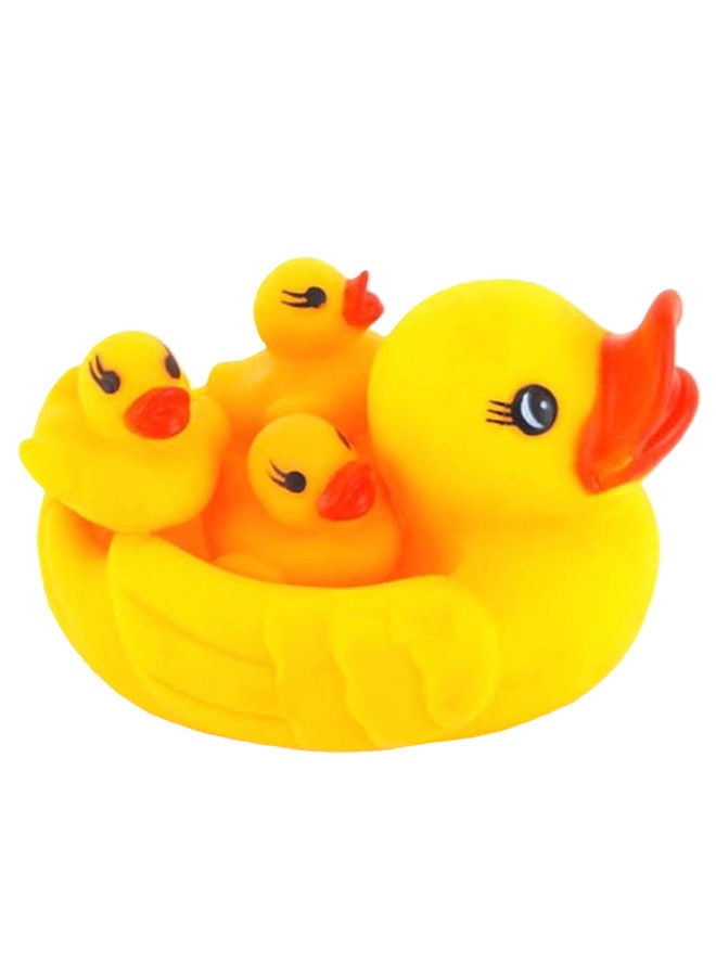 Loquat 4-Piece Duck Bath Toy Set 3.2inch