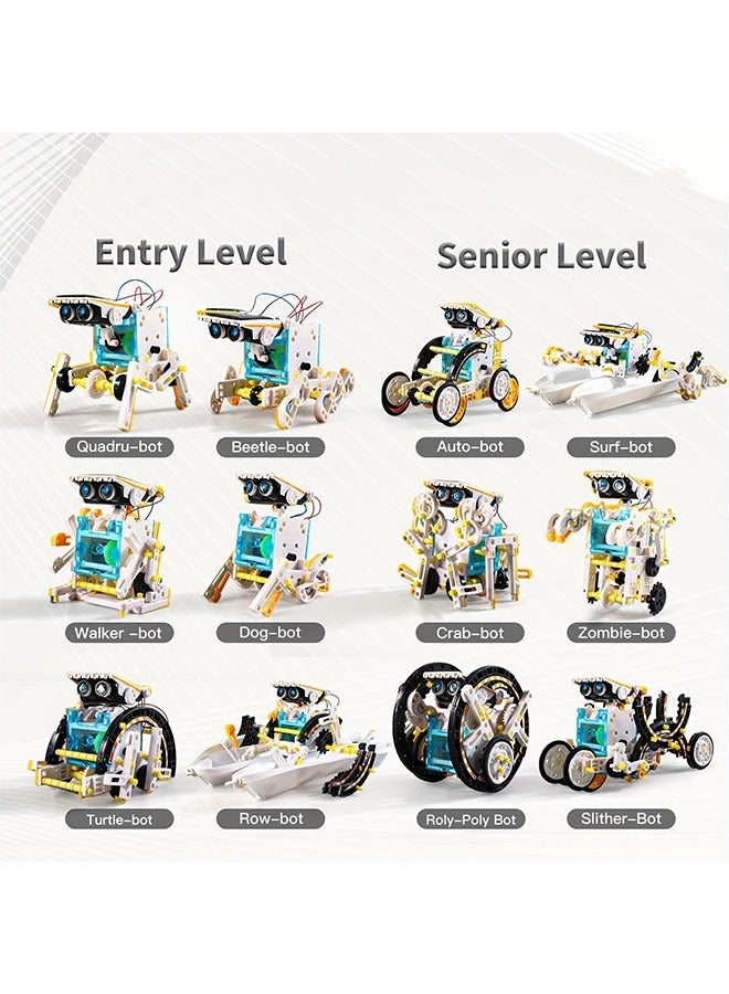 13-in-1 Solar Robot Kit for Kids, Stem Projects for Kids Age 8-12, Educational Science Toy, DIY Solar Power Building Kit, Robotic Set Toys Gift for Boys Girls 8-12 Years Old - Image 3