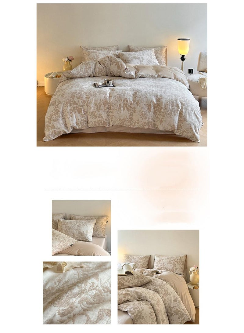 Bluejw 4-Piece Cotton Comfortable Set Bed Sheet Set Gift Birthday Gift Moving Gift - Image 3