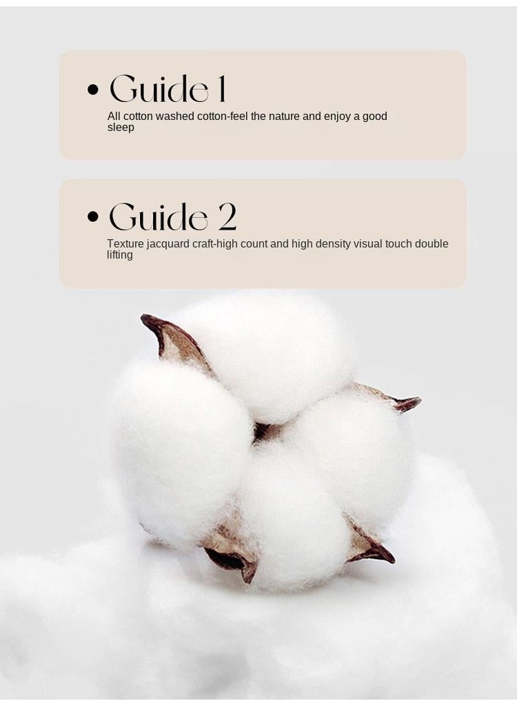 Bluejw 4-Piece Cotton Comfortable Set Bed Sheet Set Gift Birthday Gift Moving Gift - Image 4