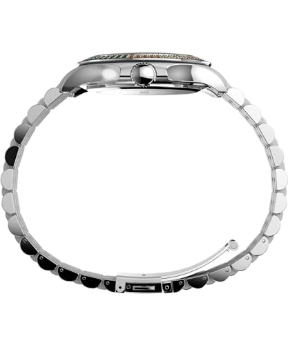 TIMEX ساعة تيمكس النسائية كايا 40 مم - سوار، قرص، علبة بلون فضي - Image 2