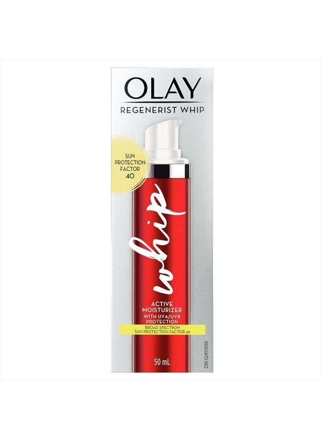 Olay - Regenerist Whip Face Moisturizer with Sunscreen SPF 40, 1.7 Fl Oz - Image 1