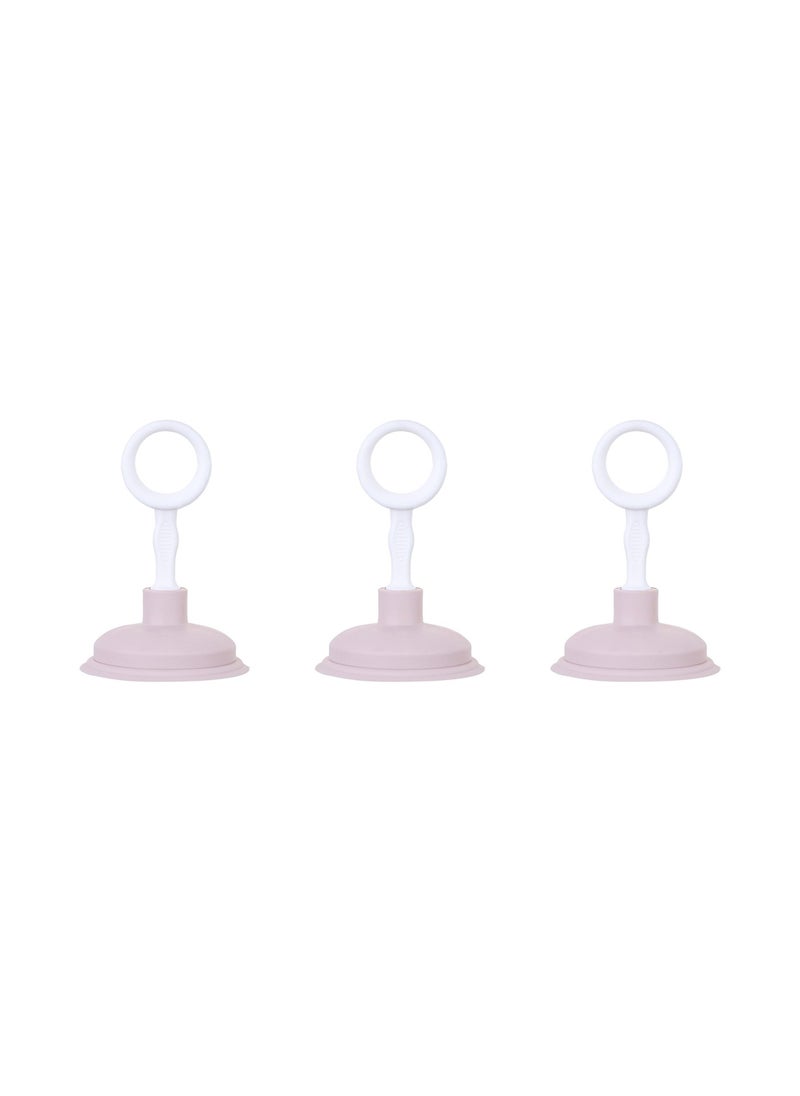 SYOSI - SYOSI Mini Hand Drain Sink Plunger, Small Force Pump Helper Unclogger Tool Clog Remover for Bathrooms, Kitchens, Sinks, Baths, and Showers (Pink, 4.13×6.5Inch) - Image 1