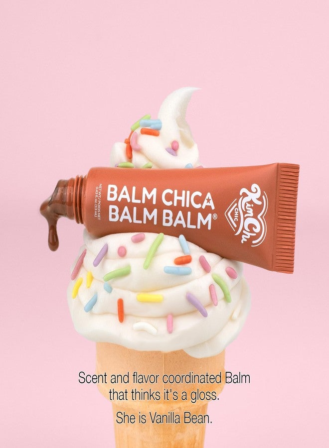 Kimchi Chic KimChiChic Beauty Balm Chica Balm, Glossy Tinted Flavored Lip Balm, Hydrating Vegan Lip Gloss, Cruelty-Free, Paraben-Free Treatment for Soft, Smooth Lips, 0.8 fl. oz, 02-Vanilla Bean - Image 3
