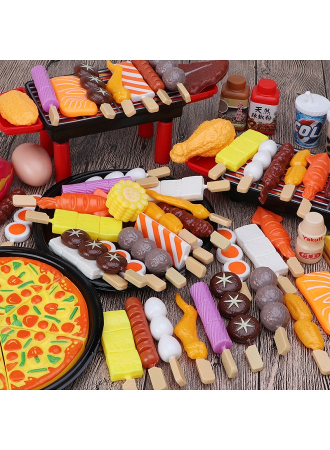 Yibile Educational Children's Bbq Set Toy Barbecue Skewers Simulation Play House Toy-Specifications:Mail Box - Image 4
