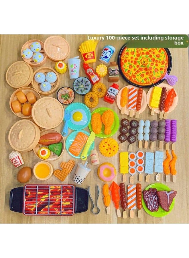 Yibile Educational Children's Bbq Set Toy Barbecue Skewers Simulation Play House Toy-Specifications:Mail Box - Image 1