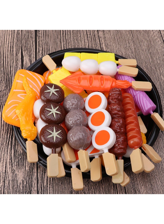 Yibile Educational Children's Bbq Set Toy Barbecue Skewers Simulation Play House Toy-Specifications:Mail Box - Image 3