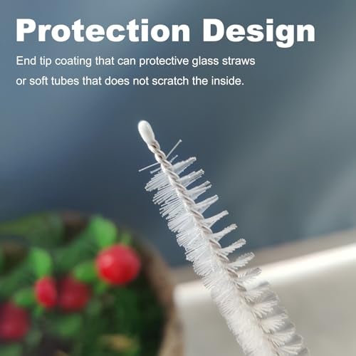 Ajedrmy 6 Pack Straw Cleaner Brush for Stanley, Reusable Extra Long Straw Cleaner for 40/30/20 oz Stanley Mug, 10mm Wide Drinking Straws Cleaning Brush for Sippy Cup, Water Bottle and Tubes - Image 3
