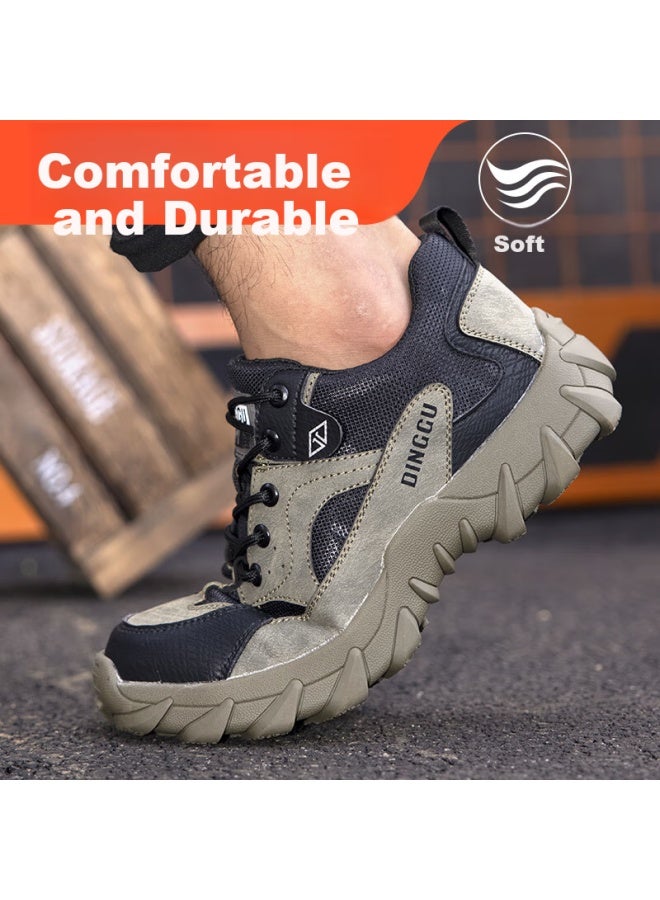 Dinggu Men'S Steel Toe Work Boots High-Top Safety Shoes 1279Mi40 - Image 4