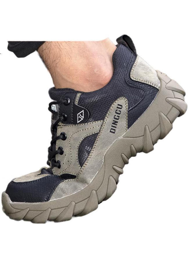 Dinggu Men'S Steel Toe Work Boots High-Top Safety Shoes 1279Mi40 - Image 2