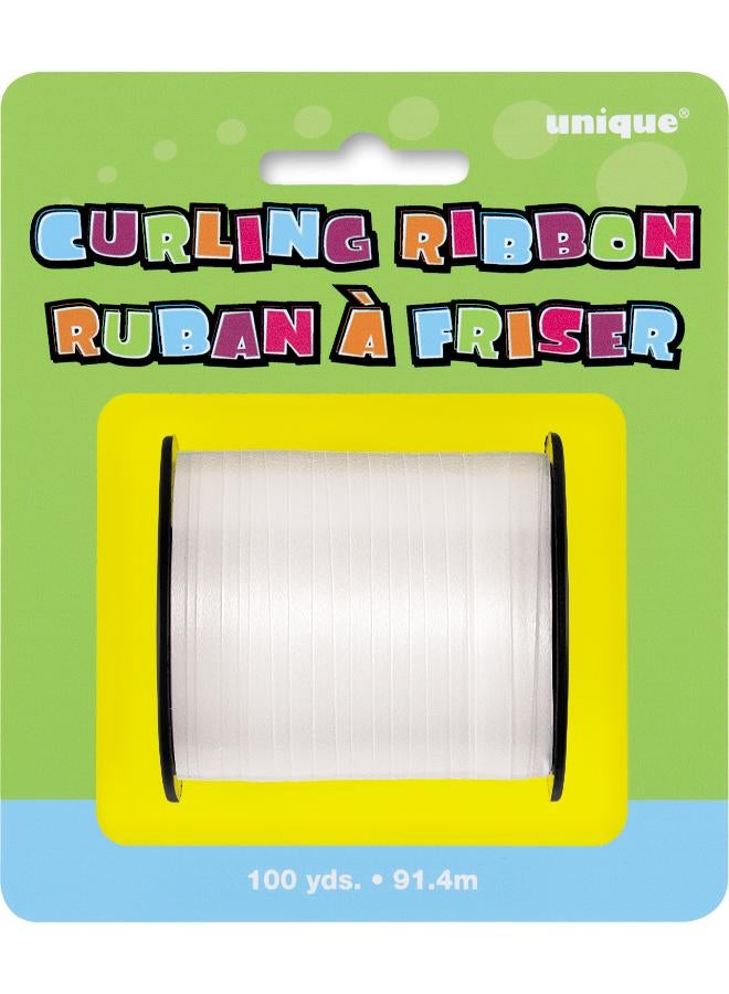 Unique شريط تجعيد أبيض 100 ياردة - Image 3