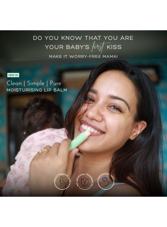 Orimii First Kiss Lip Balm for Moisturizing Dry Lips | Light, Non Sticky & Nourishing Lip Balm | Fragrance & Colour Free - Safe For Mom & Baby - Image 2