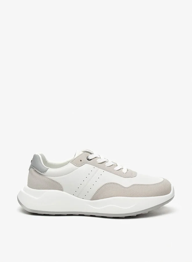 دوتشيني سنيكرز رجالي برباط بلون سادة