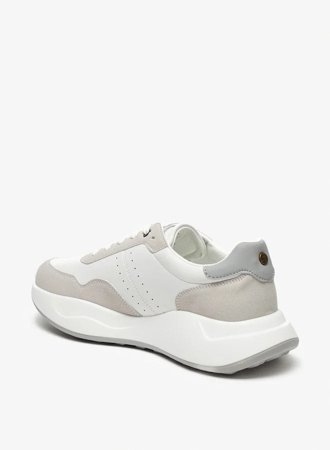 دوتشيني سنيكرز رجالي برباط بلون سادة