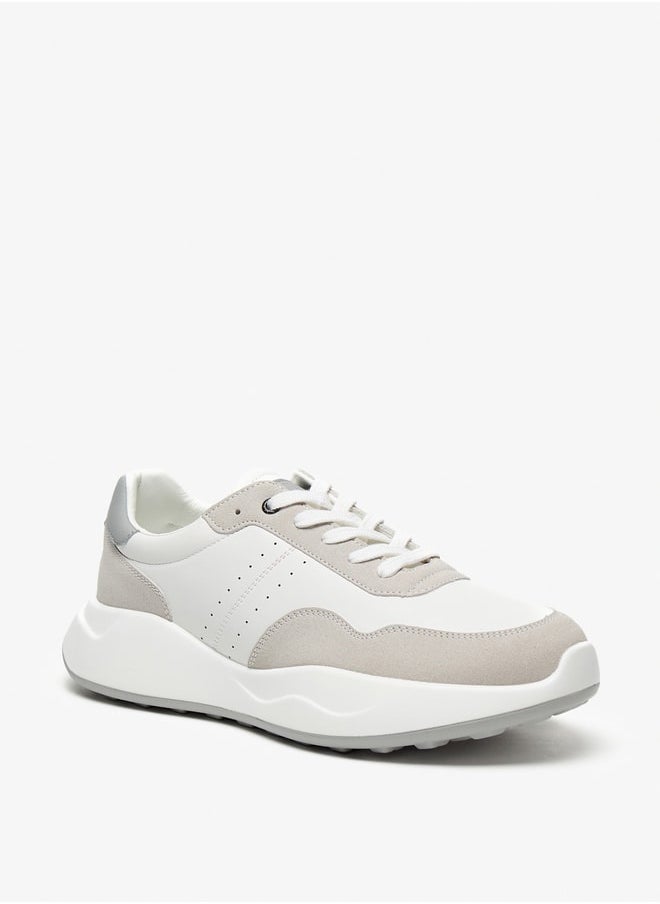 DUCHINI Men's Solid Lace-Up Sneakers  - Image 1