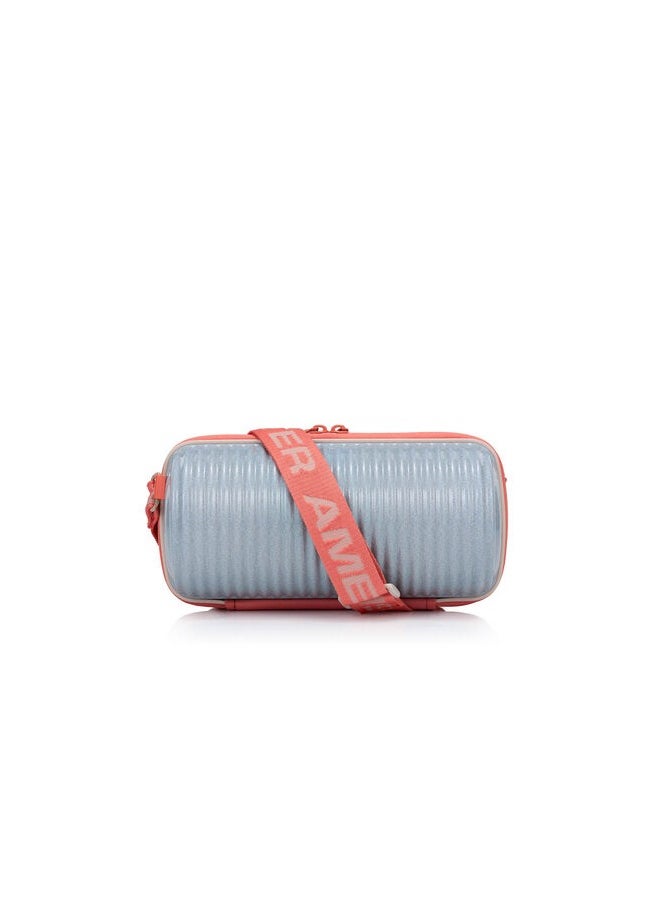AMERICAN TOURISTER American Tourister Rollio U Crossbody Bag - Silver/Glitter/Salmon - 3 Years Global Warranty  - Image 4