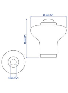 Knob, Off-White/Chrome-Plated, 23 Mm - pzsku/ZEB06A07C13B1E351BCB6Z/45/_/1733840281/e49c8a2c-d4de-4c10-a959-6ae045dff248