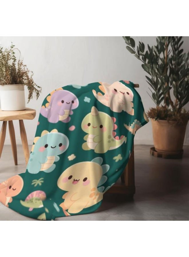 general Children's or student cartoon flannel thin blanket (warm and comfortable, suitable for sleep, games) 100cm*150cm - 889 - Image 1
