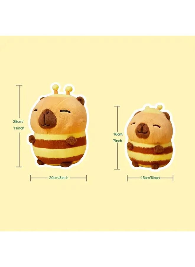 Max Capybara Plush Toy Soft Stuffed Bee Shape Yellow Pig Abstract Creative Doll - Image 3