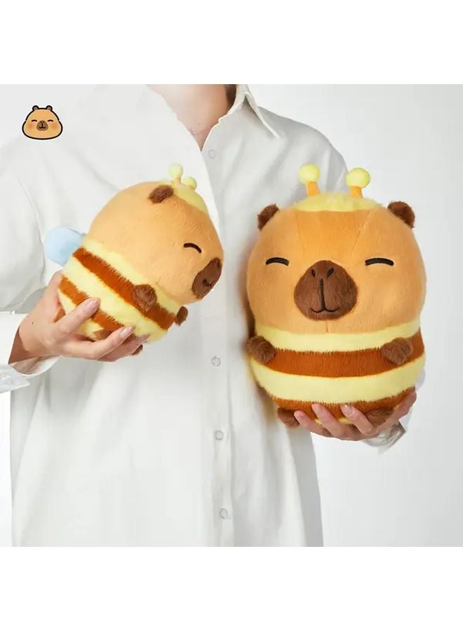 Max Capybara Plush Toy Soft Stuffed Bee Shape Yellow Pig Abstract Creative Doll - Image 2