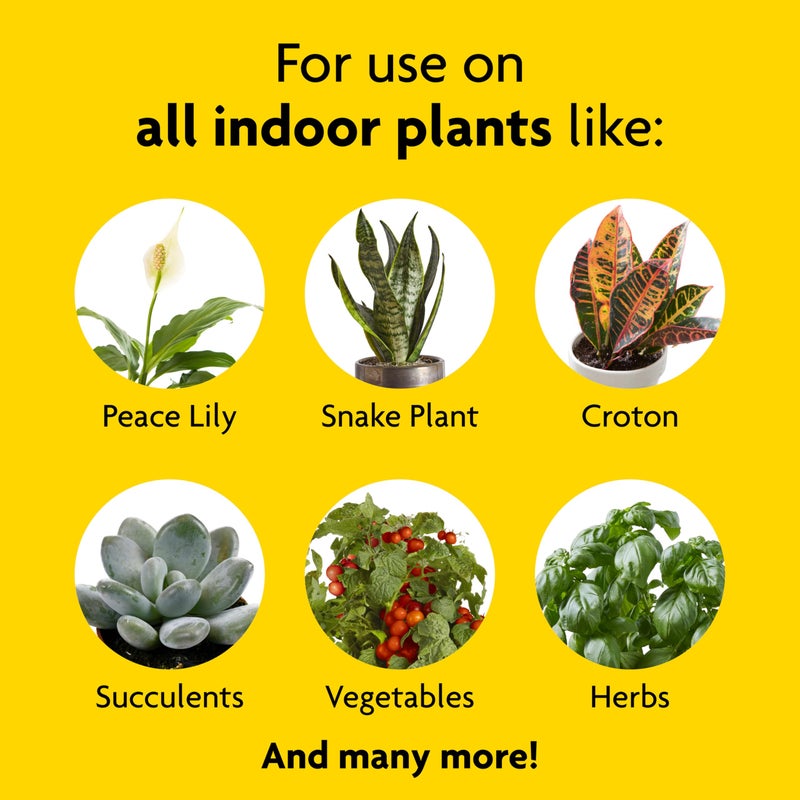Miracle-Gro Indoor Plant Food, Liquid Plant Food for Houseplants, Snake Plants, Peace Lilies, Flowers, Vegetables, Herbs and More, 8 oz., 2-Pack - Image 5