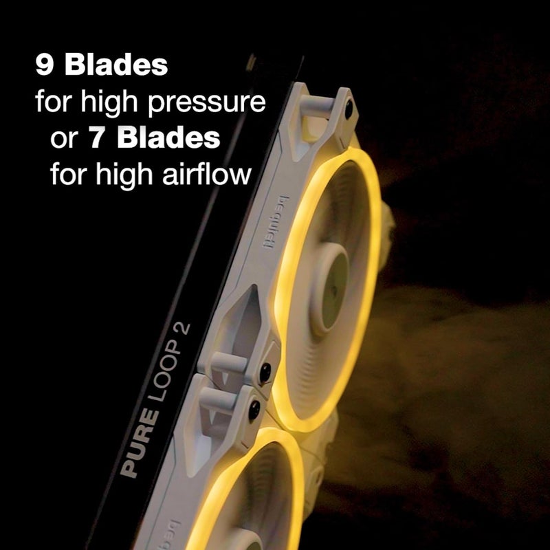 be quiet! Light Wings White 140mm PWM High Speed Triple Pack Premium ARGB Cooling Fan | 4-Pin | BL103 - Image 5