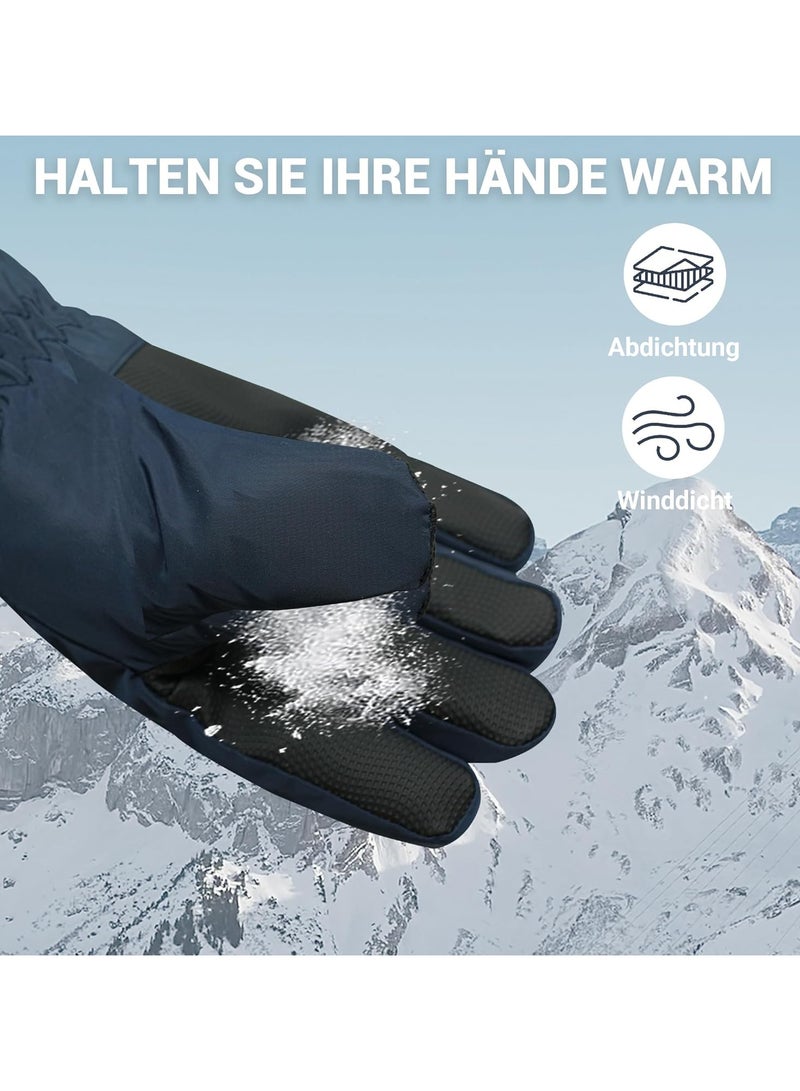 general Kids Ski Gloves, Winter Gloves, Kids Ski Gloves, Cartoon Ski Gloves, Waterproof, Windproof, Suitable for Winter Activities, Boys & Girls Suitable for 8-14 years - Image 3