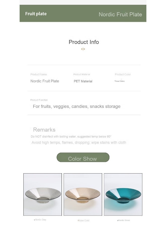 NIBEMINENT Plastic Tray Reusable Fruit Tray, - Image 4