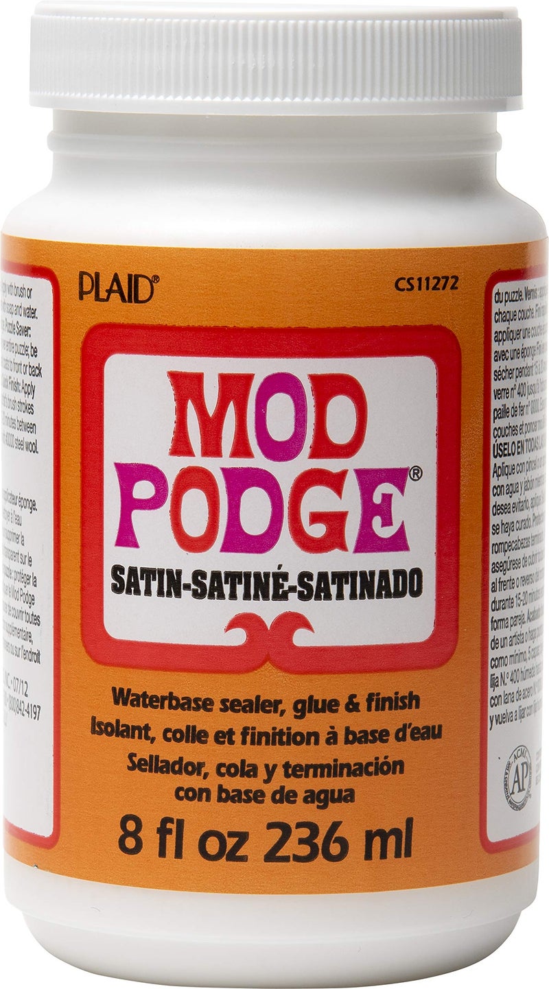 Mod Podge Waterbase Sealer, Glue and Finish (8-Ounce), CS11272 Satin Finish - Image 2