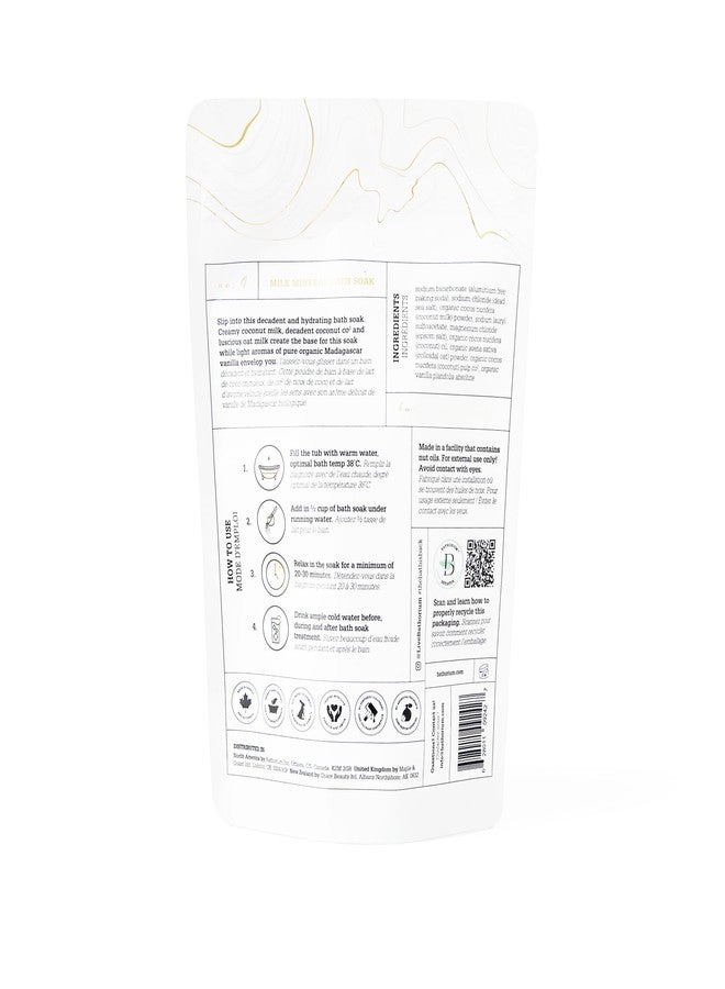 Bathorium Milk Mineral Bath Soak, Made with Coconut, Dead Sea Salt & Vanilla Bean CO2, Ideal for Hydration, pH Balanced Coconut Scented Bath Soak for Women, Approximately 5 Baths, 23 oz - Image 3