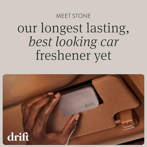 Drift Car Air Freshener - Stone Air Freshener Car Odor Eliminator - Long Lasting Scent - Auto Accessories - Metal Clip - Essential Oils - Clean Ingredients - Cabana Scent Starter Kit - Image 2