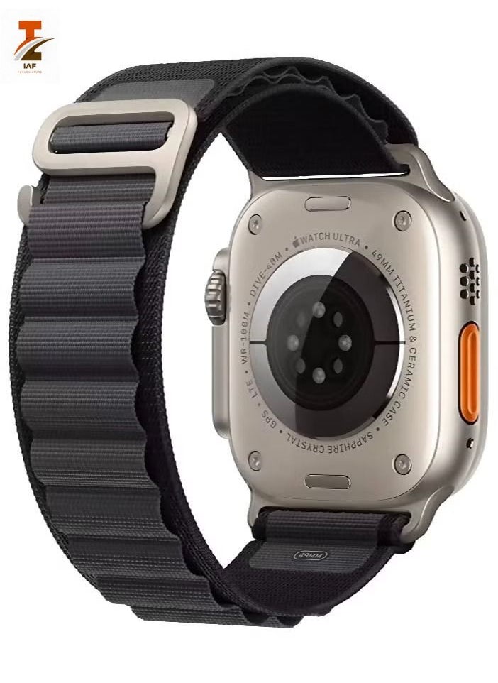 IAF - Apple Watch Alpine Loop Band 49mm/45mm/44mm Nylon Woven Sport Strap Compatible with iWatch Series 8/Ultra/7/SE/6/5/4/3/2/1 - Image 1