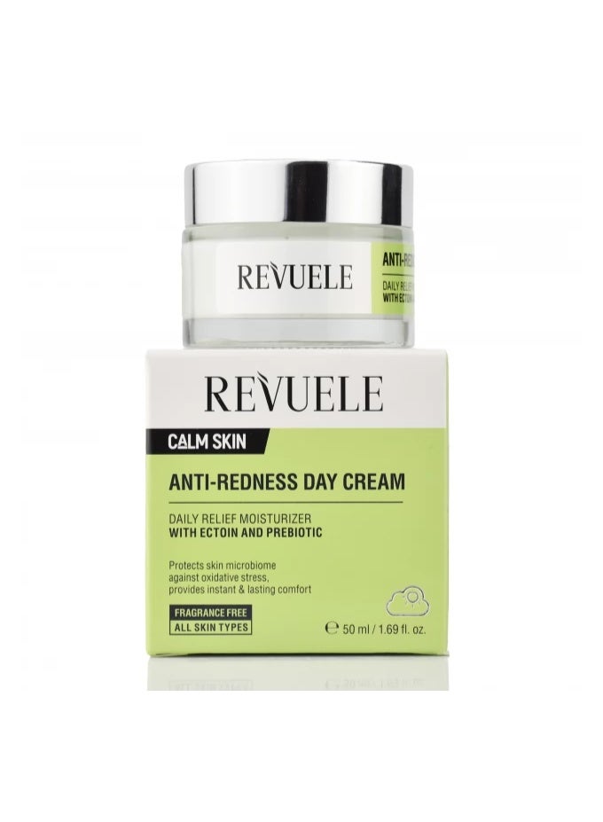 Revuele Anti-Redness Day Cream – Daily Relief Moisturizer with Ection & Prebiotic 50 ml - Image 1