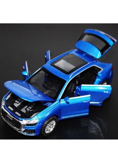 TOY GARDEN 1:32 Diecast Metal Pullback Toy car for Kids Best Gifts Toys for Kids Boys - Audi suv Q8 model Multicolor (BLUE)  - Image 1