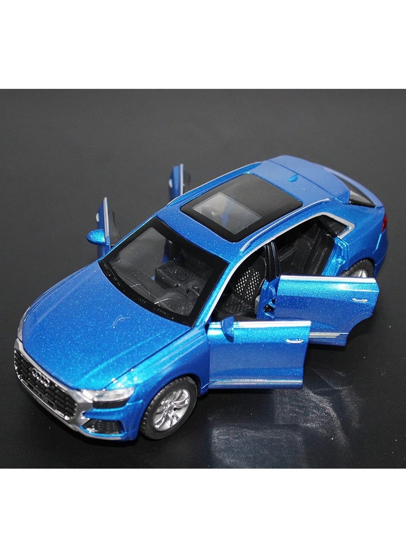 TOY GARDEN 1:32 Diecast Metal Pullback Toy car for Kids Best Gifts Toys for Kids Boys - Audi suv Q8 model Multicolor (BLUE)  - Image 3