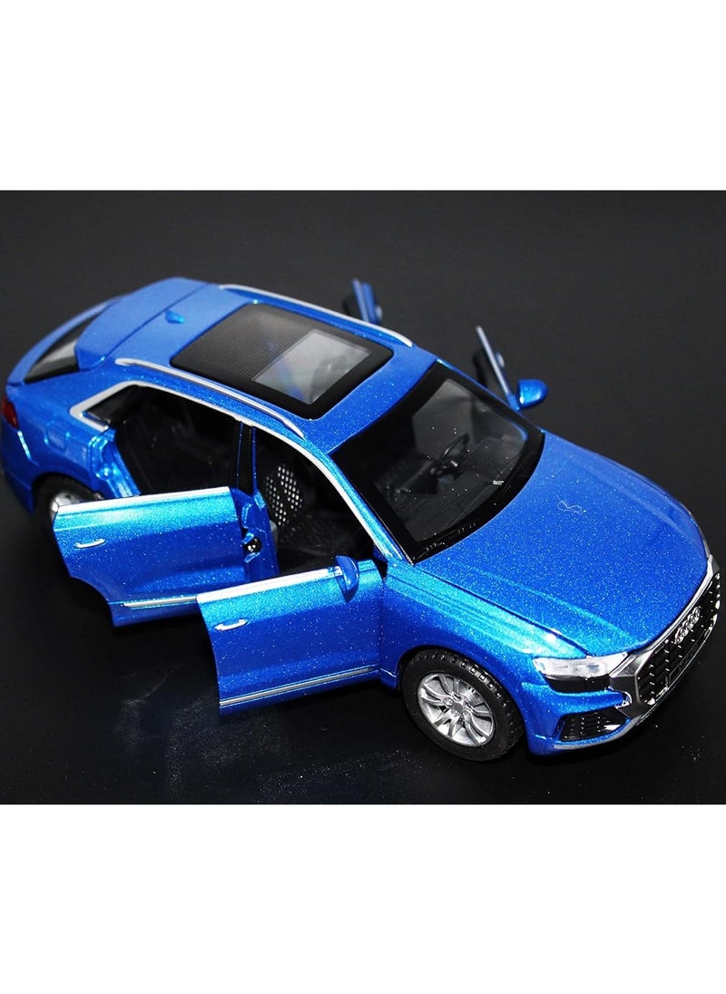 TOY GARDEN 1:32 Diecast Metal Pullback Toy car for Kids Best Gifts Toys for Kids Boys - Audi suv Q8 model Multicolor (BLUE)  - Image 4
